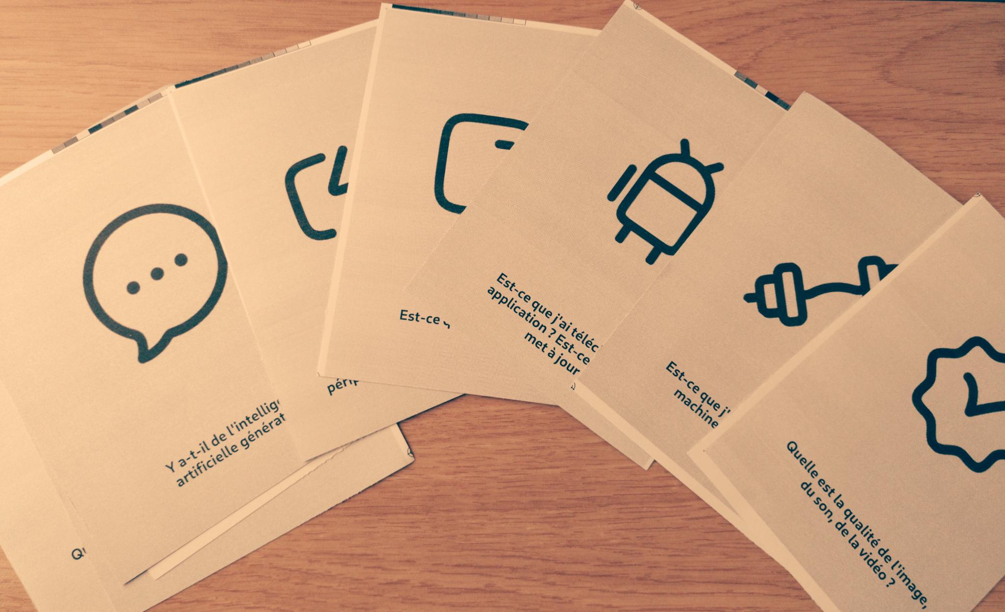 cartes du jeu Num’impact